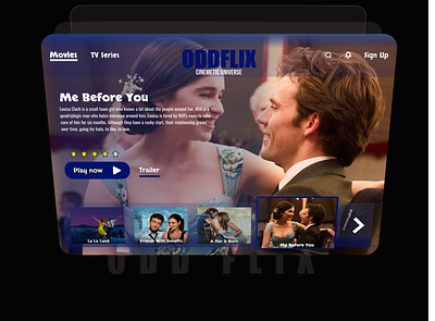 Modern OTT Platform UI Design amazon prime branding cenemetic univers dashboard digital entertainment figma hd streaming landing page mockup movies oddflix online broadcasting ott ui product design series stream uiux user experience watch online web design