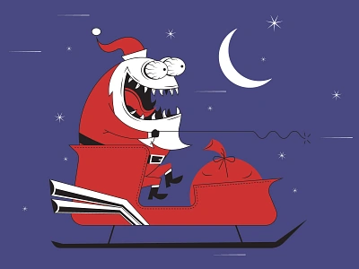 Sleigh Ride! illustraion illustration illustration art illustration digital illustrations seattle