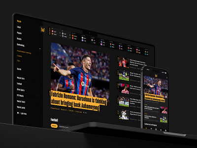 Weszlo.com — Sports Media Platform app article football home page live score media mobile news responsive soccer sport ui ux web website