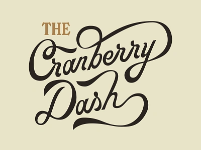 MGC 159: The Cranberry Dash 5k badge branding holidays lettering mikey hayes run script thanksgiving trot typography