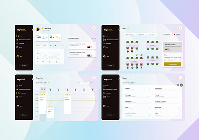 Desk Reservation UI✨🧑🏿‍💻 booking dashboard desk desk reservation ui ux