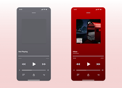 Daily UI 009 (Music Player) app design apple music daily ui figma mobile app music player ui