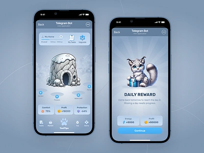 ToolTipe - Telegram Game #2 airdrop bonus bot casino coin crypto dashboard design earn hamster combat interface product tap tap to earn telegram toglas trend ui ux web3