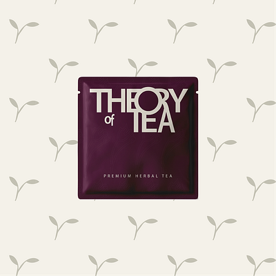 Theory of Tea | Premium Tea Bag Mockup branding graphic design logo mockup packaging premium design tea brand