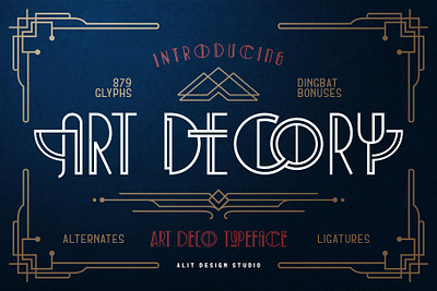 Art Decory Typeface design font fonts letteing typeface