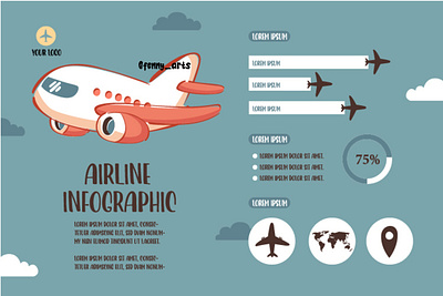 Airlines E Company Infographic airline airlines airplane airport aviation cloud data destination flight flying infographic journey map routes statistic tips tourism transport travel traveler