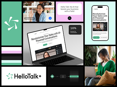 HelloTalk+ – An AI-Powered Sales Platform Redefining Efficiency ai ai powered platform design bespoke web design for saas figma flowchart innovative sales solutions ui sales management uiux smart dialer interface streamlined functionality design user centered user centric sales tools uxui