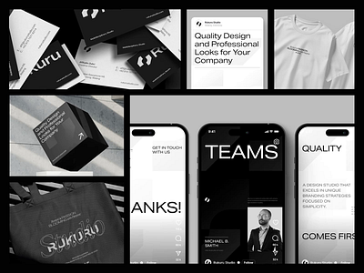 Rukuru Branding Exploration brand brand design brand guidelines brand identity branding business card clean design company logo design identity implementation logo logo design logomark logotype mockup print redesign style guide wordmark