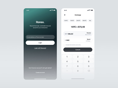 Crypto - Mobile Design clean crypto cryptocurrency design figma finance financial fintech ios design mobile mobile app mobile design onboarding sign in ui uidesign ux uxdesign uxerflow