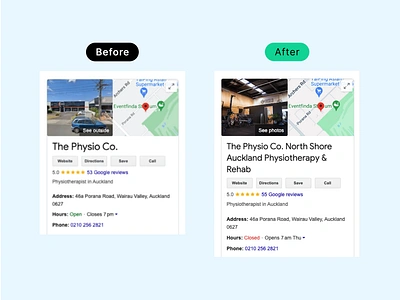 SEO • thephysioco.co.nz agency google my business seo