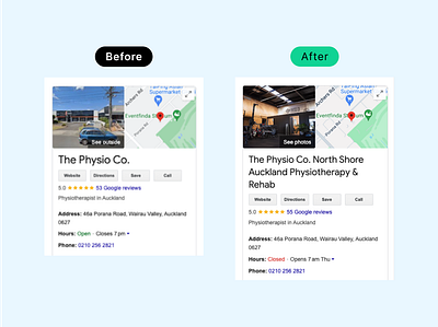 SEO • thephysioco.co.nz agency google my business seo