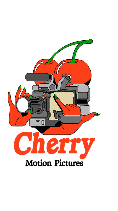 Cherry Motion Pictures - logo illustrations design illustration logo