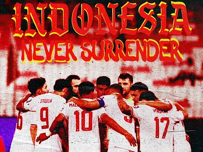 Indonesian National Team — 2026 World Cup qualification affinityphoto design graphic design grunge illustration poster