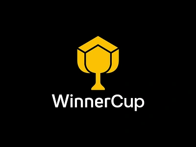 WinnerCup Logo branding company logo cup design game graphic design illustration logo logo design logo inspiration logo mark minimalist modern logo symbol trophy vector winner