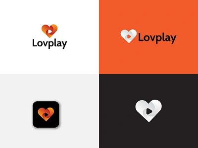 Lovplay modern logo design| play icon| icon design business logo creative custom design graphic design graphic designer icon design logo logo design logo designer logo idea logo maker logo mark logofolio love logo minimalist modern play icon unique vector