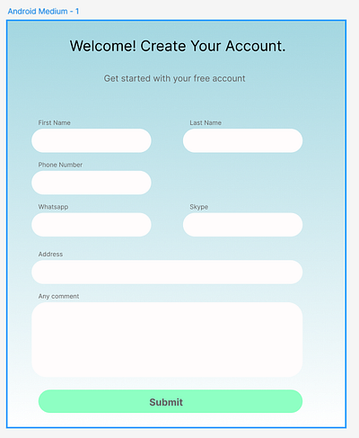 Registration Page (mobile) daillyui graphic design ui