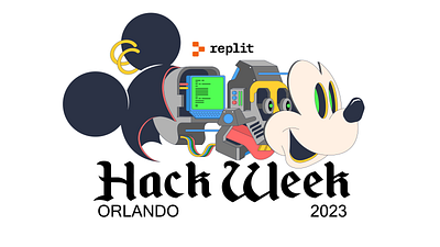 Replit - Orlando Hackweek promo graphics design illustration promo