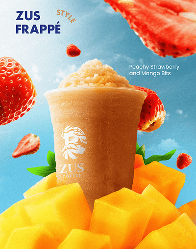 Zus Frappe - New Flavour beverage brand branding coffee design drink frappe graphic photomanipulation photoshop zus coffee