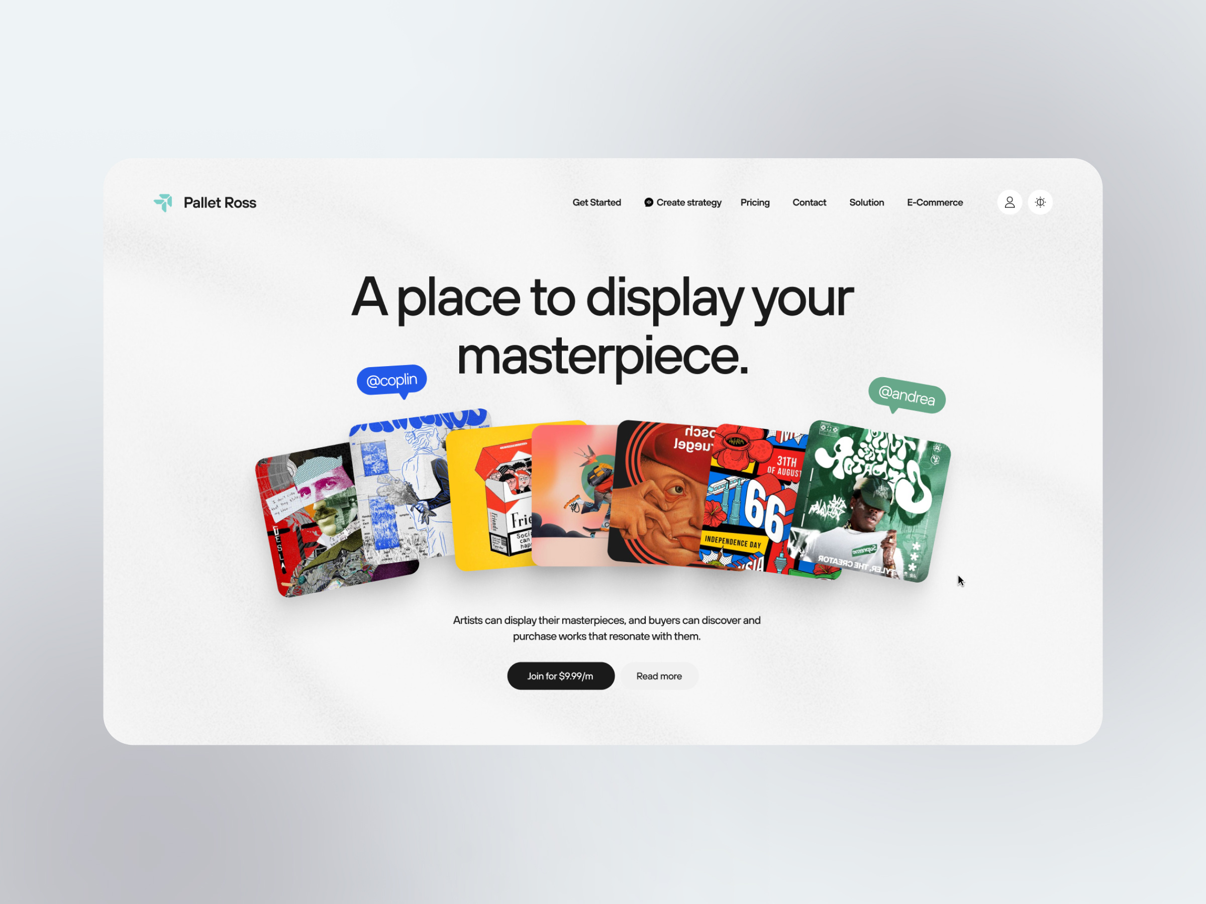 Example of Pallet Ross - Art Marketplace