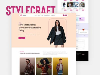 Project Highlight: StyleCraft – Fashion that Speaks👗✨ branding design dribbble logo product design showcash teqmanweb ui uiux design web design webdesign