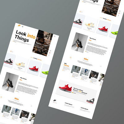 Shoe Website 3d animation branding dashboard design graphic design illustration job logo motion graphics shoe ui uiux