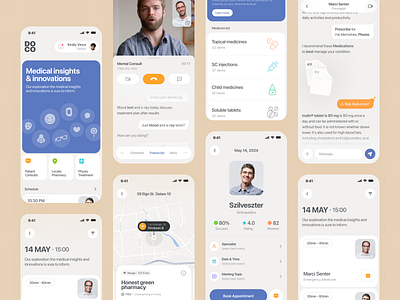 DOCO - Doctor Consultancy Mobile App MVP app app design branding design doctor doctors health healthcare app ios medical app medical interface minimal mvp patient product design sajon schedule ui ui design ux