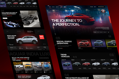 JAGUAR Website Redesign 3d branding graphic design jaguar motion graphics redesogn ui webdesign