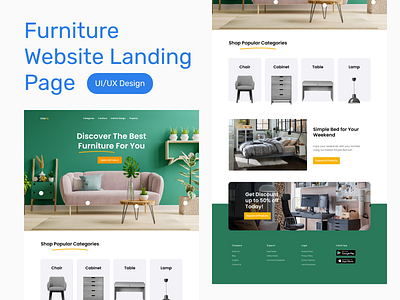 Furniture Landing Page furniturewebsite landingpage uiuxdesign websitedesign