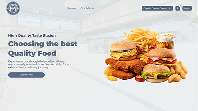 Restaurant Website Design ui web website design