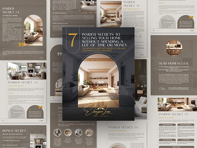 Seller Guide Design for Eleagan Lua architecture book brand branding brochure design digital digital art ebook flyer graphic design identity branding layout minimal modern real estate