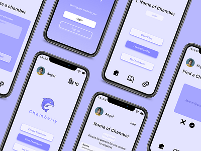 Chamberly Redesign (Mobile App) challenge mobile app design redesign ui uiux design user experience user interface ux