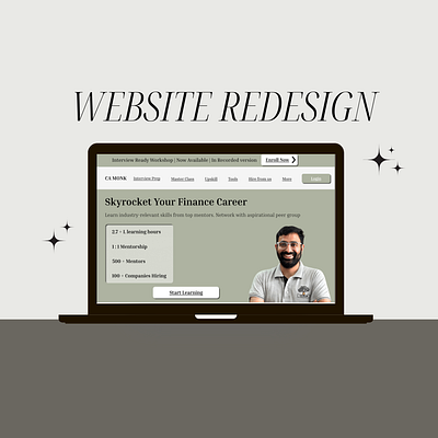 Website Redesign (Desktop) challenge desktop laptop mockup redesign ui user experience user interface ux website