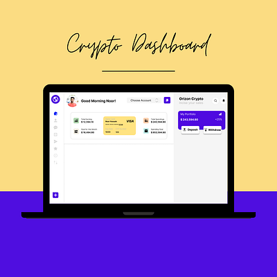 Crypto Dashboard (Desktop) crypto dashboard design desktop laptop ui user experience user interface ux website