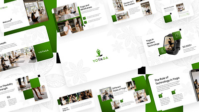 Yotaga Presentation branding design elegant graphic design powerpoint presentation sport template yoga