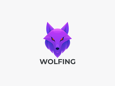 WOLFING branding design graphic design icon logo wolf wolf design graphic wolfing