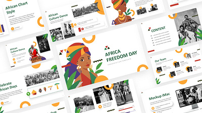 African Day Presentation africa african day branding design elegant graphic design powerpoint presentation template