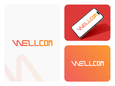 Wellcom: Ideal Sound Design for a Modern Audio Brand brand identity branding business design graphic design illustration logo logo design logoinspiration logomark logos logotype minimal minimalist modern simple text typography unique wordmark