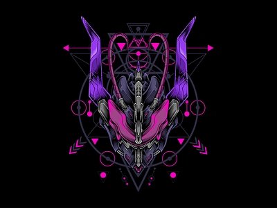 Cyber Mantis apparel artwork character illustration concept art concept design cyber design geometry hoodie illustration insect mantis mecha merchandise design