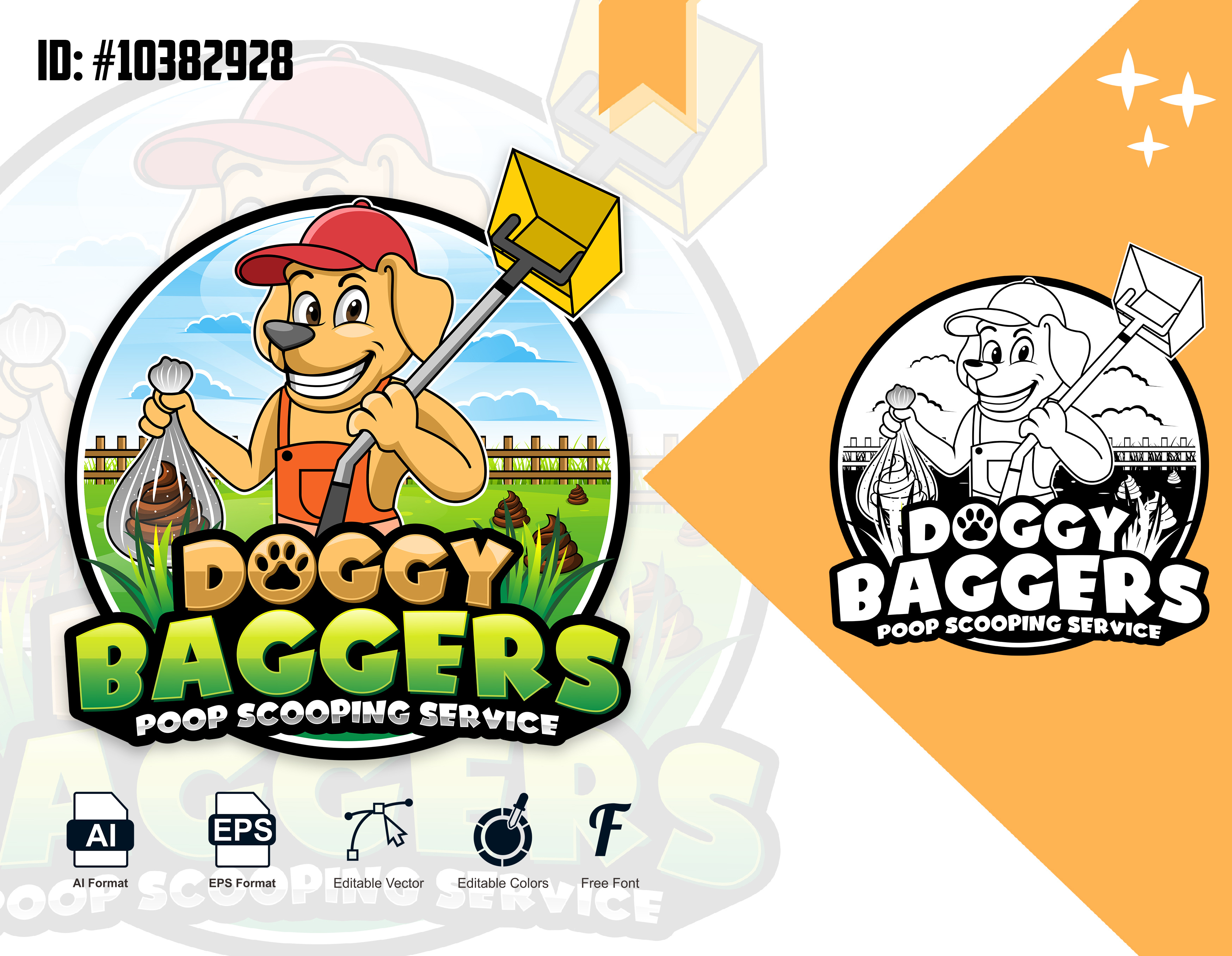 Modern Dog Poop Removal Pet Logo Design dog dog logo dog vector dog waste cleanup logo modern pet service logo pet waste removal logo vector