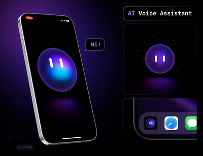 AI Voice 3D Assistant: Mobile App Design ✨ Spline 3d animation 3d character design ai ai voice assistant animated characters animation app creative technology future of apps icon interactive design mobile mobile app design mobile app innovation openai spline spline 3d uxui design