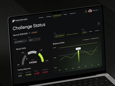 Sports Trading Platform Web Design chart crypto dashboard trading ui ux web design