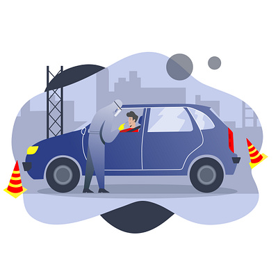 Drive safe graphic design illustration vector