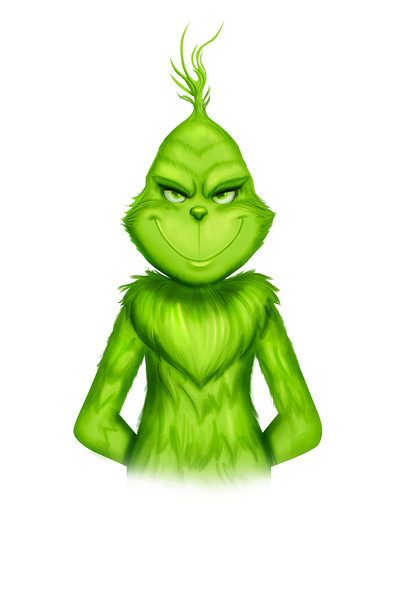 Grinch artwork illustration