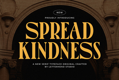 Spread Kindness Crafted Serif freebies headline font