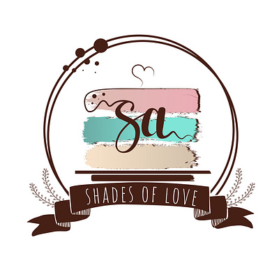 Shades of love art illustration logo vector