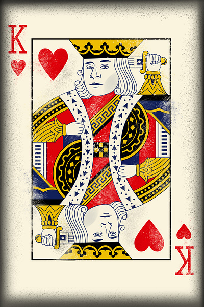 King art illustration vector