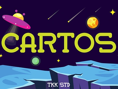 Cartos – Modern Kids Gaming Font branding cartoon children display font font fun gaming kid movie playful poster youtube