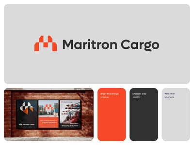 Maritron Cargo Brand Identity brand brand identity branding design graphic design illustration logo logos minimalist logo ui ux vector