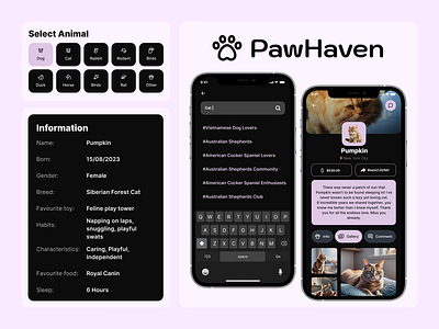 PawHeaven - Pet Adoption App Design adoptdontshop animallovers appdesign branding designinspiration figmadesign mobileappdesign pawheaven petadoption petlovers uidesign uiux