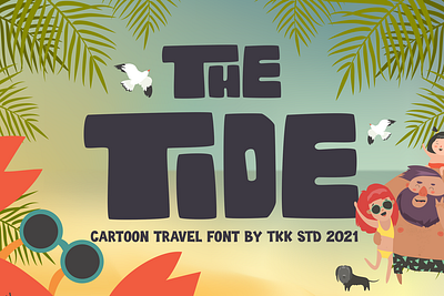 The Tide – Modern Block Font block branding cartoon display font font gaming modern movie playful poster youtube